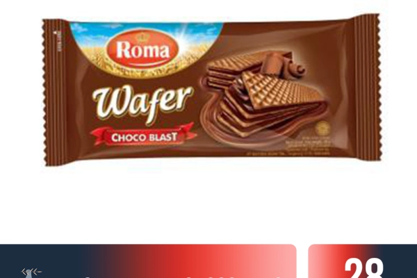 Food and Beverages Roma Wafer Choco Blast 28gr 1 roma_wafer_choco_blast_28gr