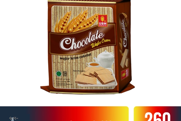 Food and Beverages UBM Wafer Cream 260gr 1 ubm_wafer_cream_chocolate_260gr