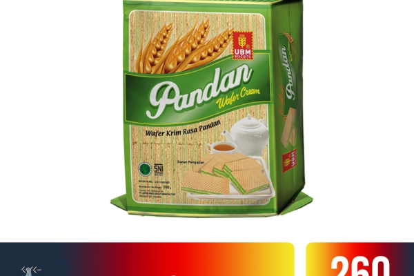 Food and Beverages UBM Wafer Cream 260gr 3 ubm_wafer_cream_pandan_260gr