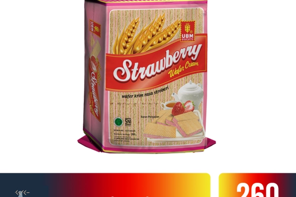 Food and Beverages UBM Wafer Cream 260gr 4 ubm_wafer_cream_strawberry_260gr