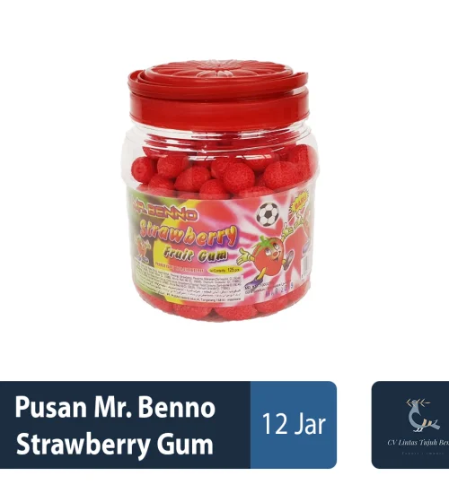 Confectionary Pusan Mr. Benno Strawberry Gum 1 ~item/2022/4/29/pusan_mr_benno_strawberry_gum