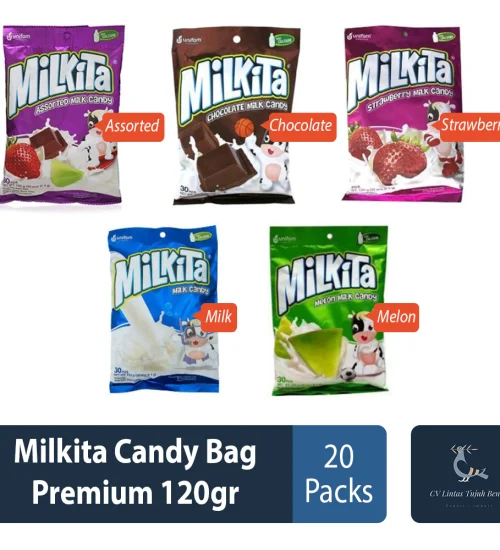 Confectionary Milkita Milk Candy 120gr 1 ~item/2022/9/17/milkita_candy_bag_premium_120gr