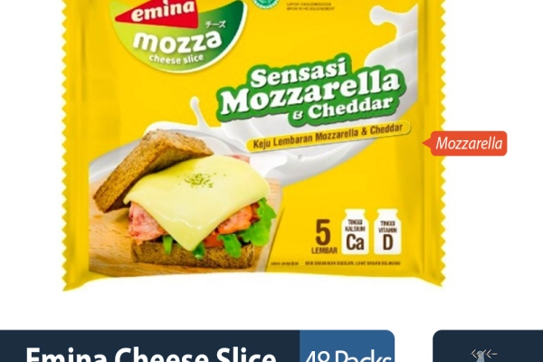 Food and Beverages Emina Cheese Slice 75gr 1 ~item/2023/7/18/emina_cheese_slice_75gr