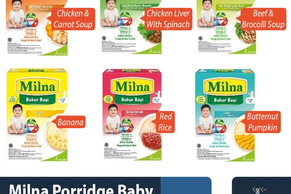 Food and Beverages Milna Porridge Baby 6+ 120gr 1 ~item/2023/7/31/milna_porridge_baby_6_120gr