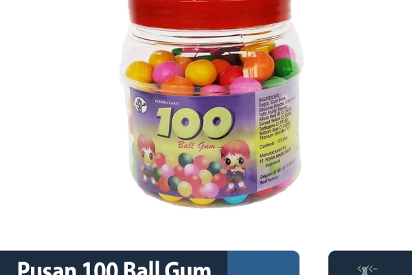 Confectionary Pusan 100 Ball Gum Jar 400gr 1 ~item/2023/9/13/pusan_100_ball_gum_jar_400gr