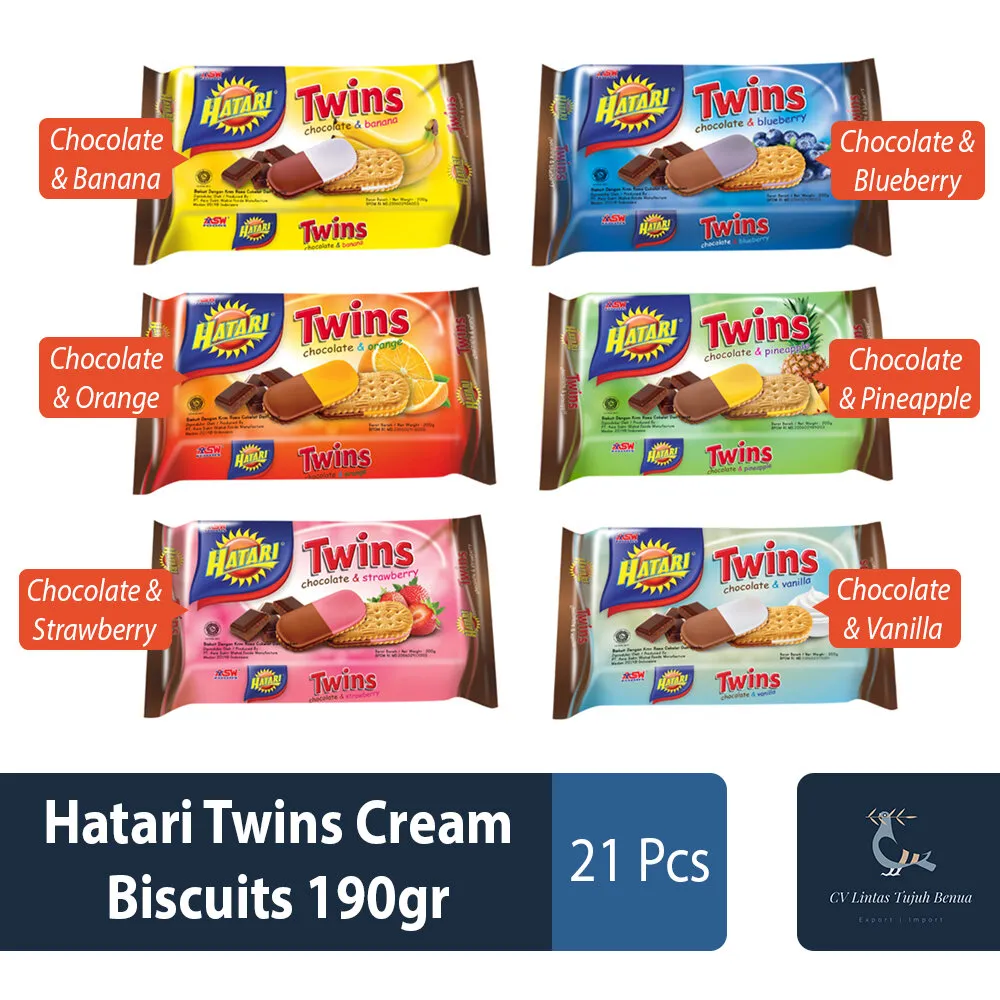 Hatari Twins Cream Biscuits 190gr Food And Beverages Cv Lintas Tujuh Benua